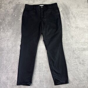 Loft Pants Size 12 /31 Black Chinos Slim Fit Career Preppy Business Casual‎ Mom